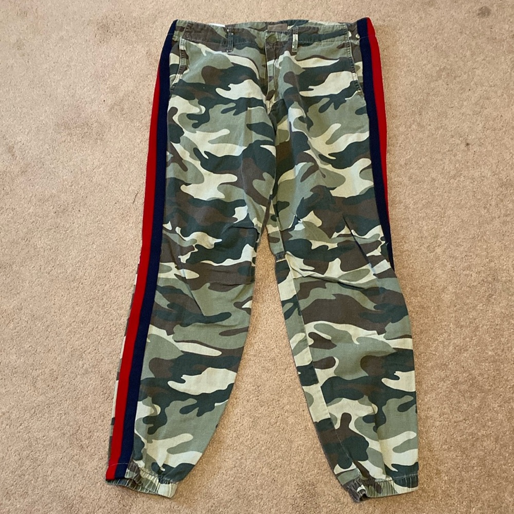 Mother camo striped pants